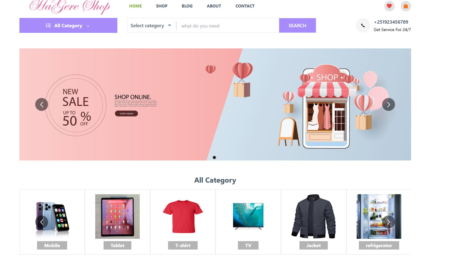 Hagere Ecommerce